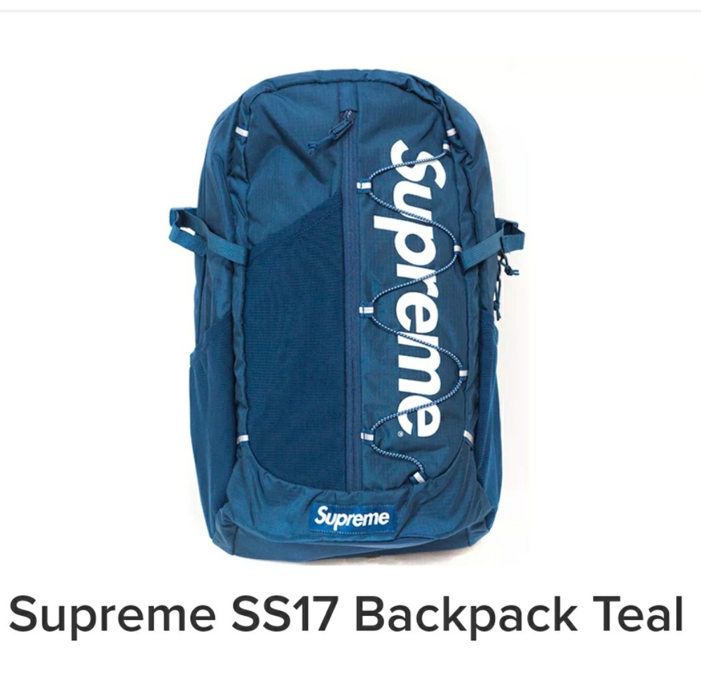 SUPREME SS 17 Teal Bookbag